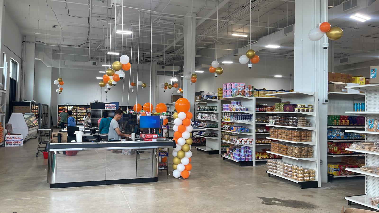 Interior view of Hello2India, a leading Indian grocery store in Herndon, VA
